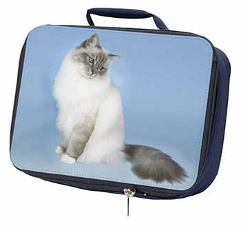 Birman Cats Navy Insulated School Lunch Box/Picnic Bag