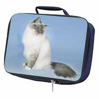 Birman Cats Navy Insulated School Lunch Box/Picnic Bag