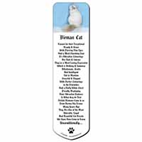 Pretty Birman Kitten Bookmark, Book mark, Printed full colour