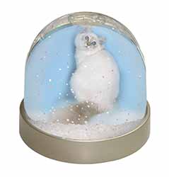 Pretty Birman Kitten Snow Globe Photo Waterball