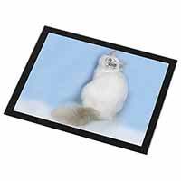 Pretty Birman Kitten Black Rim High Quality Glass Placemat