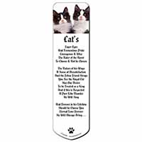 Black and White Kittens Bookmark, Book mark, Printed full colour