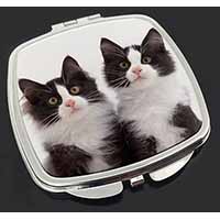 Black and White Kittens Make-Up Compact Mirror
