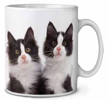Black and White Kittens Ceramic 10oz Coffee Mug/Tea Cup