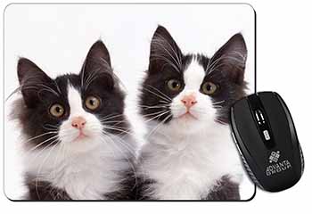 Black and White Kittens Computer Mouse Mat