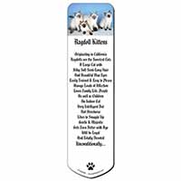 Ragdoll Kittens Bookmark, Book mark, Printed full colour