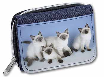 Ragdoll Kittens Unisex Denim Purse Wallet