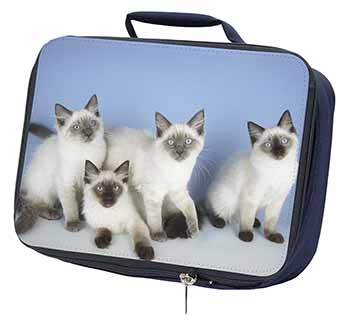 Ragdoll Kittens Navy Insulated School Lunch Box/Picnic Bag