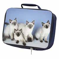 Ragdoll Kittens Navy Insulated School Lunch Box/Picnic Bag