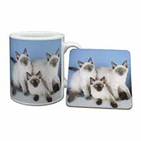 Ragdoll Kittens Mug and Coaster Set
