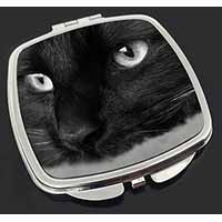 Gorgeous Black Cat Make-Up Compact Mirror