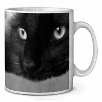 Gorgeous Black Cat Ceramic 10oz Coffee Mug/Tea Cup Printed Full Colour - Advanta Group®