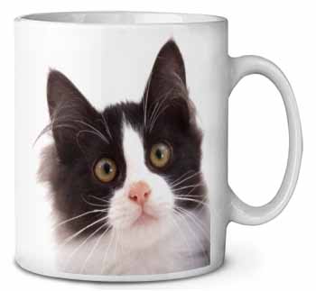 Black and White Cat Ceramic 10oz Coffee Mug/Tea Cup