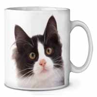 Black and White Cat Ceramic 10oz Coffee Mug/Tea Cup