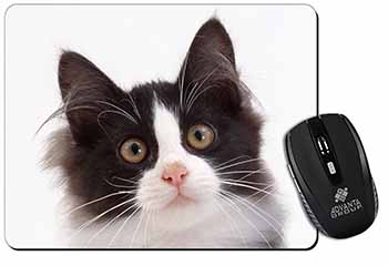 Black and White Cat Computer Mouse Mat