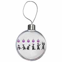 Kittens Bursting Balloons Christmas Bauble