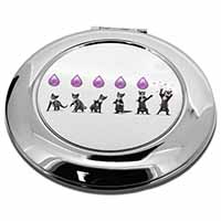 Kittens Bursting Balloons Make-Up Round Compact Mirror