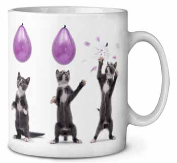 Kittens Bursting Balloons Ceramic 10oz Coffee Mug/Tea Cup