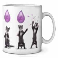Kittens Bursting Balloons Ceramic 10oz Coffee Mug/Tea Cup