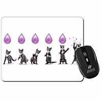 Kittens Bursting Balloons Computer Mouse Mat