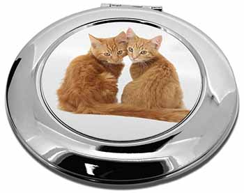 Ginger Kittens Make-Up Round Compact Mirror