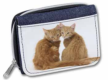 Ginger Kittens Unisex Denim Purse Wallet