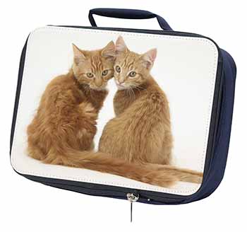 Ginger Kittens Navy Insulated School Lunch Box/Picnic Bag