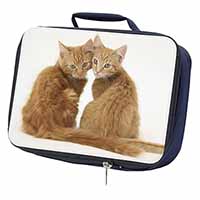 Ginger Kittens Navy Insulated School Lunch Box/Picnic Bag