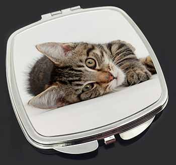 Adorable Tabby Kitten Make-Up Compact Mirror