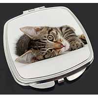 Adorable Tabby Kitten Make-Up Compact Mirror