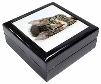 Adorable Tabby Kitten Keepsake/Jewellery Box