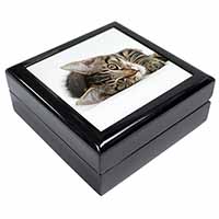 Adorable Tabby Kitten Keepsake/Jewellery Box