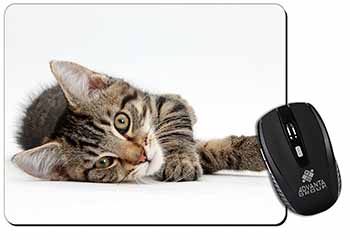 Adorable Tabby Kitten Computer Mouse Mat