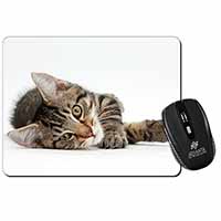 Adorable Tabby Kitten Computer Mouse Mat