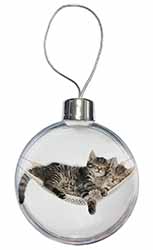 Kittens in Hammock Christmas Bauble
