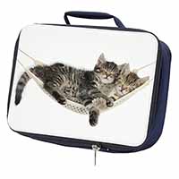 Kittens in Hammock Navy Insulated School Lunch Box/Picnic Bag