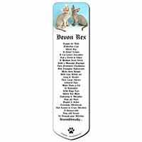 Devon Rex Cats Bookmark, Book mark, Printed full colour