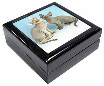 Devon Rex Cats Keepsake/Jewellery Box