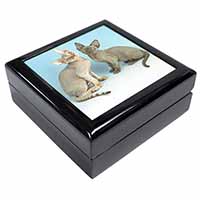 Devon Rex Cats Keepsake/Jewellery Box