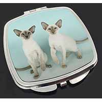 Siamese Cats Make-Up Compact Mirror