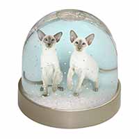 Siamese Cats Snow Globe Photo Waterball