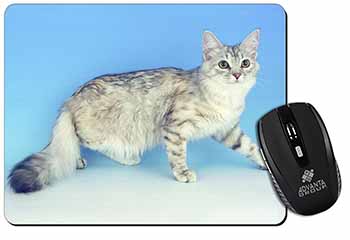 Siberian Silver Cat Computer Mouse Mat