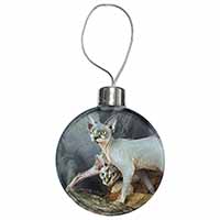 Sphynx Cat Christmas Bauble