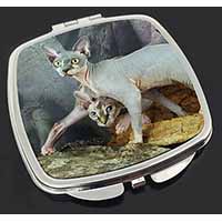 Sphynx Cat Make-Up Compact Mirror