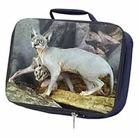 Sphynx Cat Navy Insulated School Lunch Box/Picnic Bag