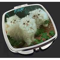 Cream Persian Kittens Make-Up Compact Mirror
