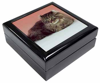 American Curl Cat Keepsake/Jewellery Box