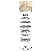 Abyssynian Cats Bookmark, Book mark, Printed full colour