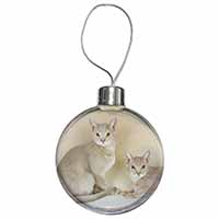 Abyssynian Cats Christmas Bauble