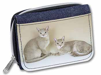 Abyssynian Cats Unisex Denim Purse Wallet